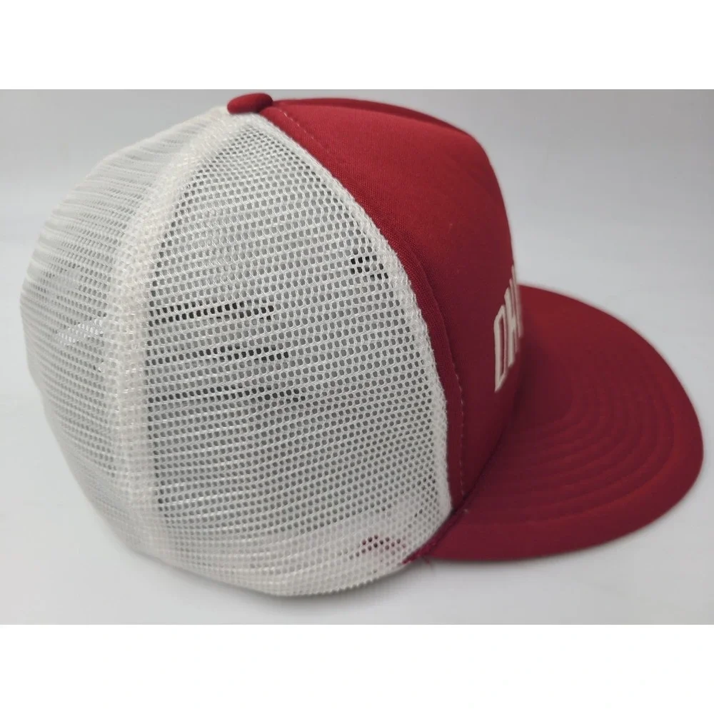 Vintage Ohio State University Buckeyes Mesh‎ Trucker Snapback Hat Cap NCAA Red